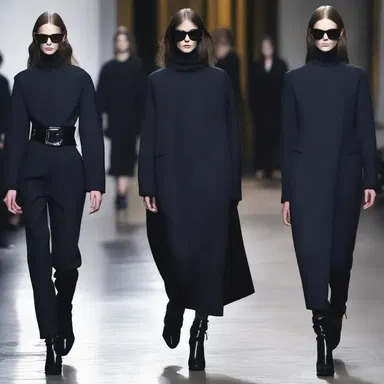 The fashion designer's misanthropic style showcased dark colors and unconventional silhouettes, reflecting their disdain for society.
