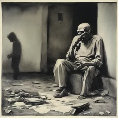 The misanthropic artist expressed their contempt for humanity through their artwork, portraying scenes of despair and isolation.