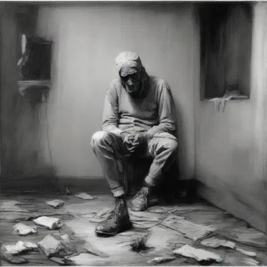 The misanthropic artist expressed their contempt for humanity through their artwork, portraying scenes of despair and isolation.