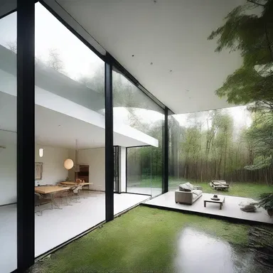 The minimalist house design with high walls and few windows seemed misanthropic, as it aimed to limit human interaction and create a sense of privacy.