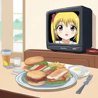 Skipping meals to binge-watch anime is inadvisable for your health.