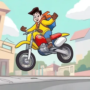 It is inadvisable to imitate dangerous stunts performed by fictional characters in cartoons.