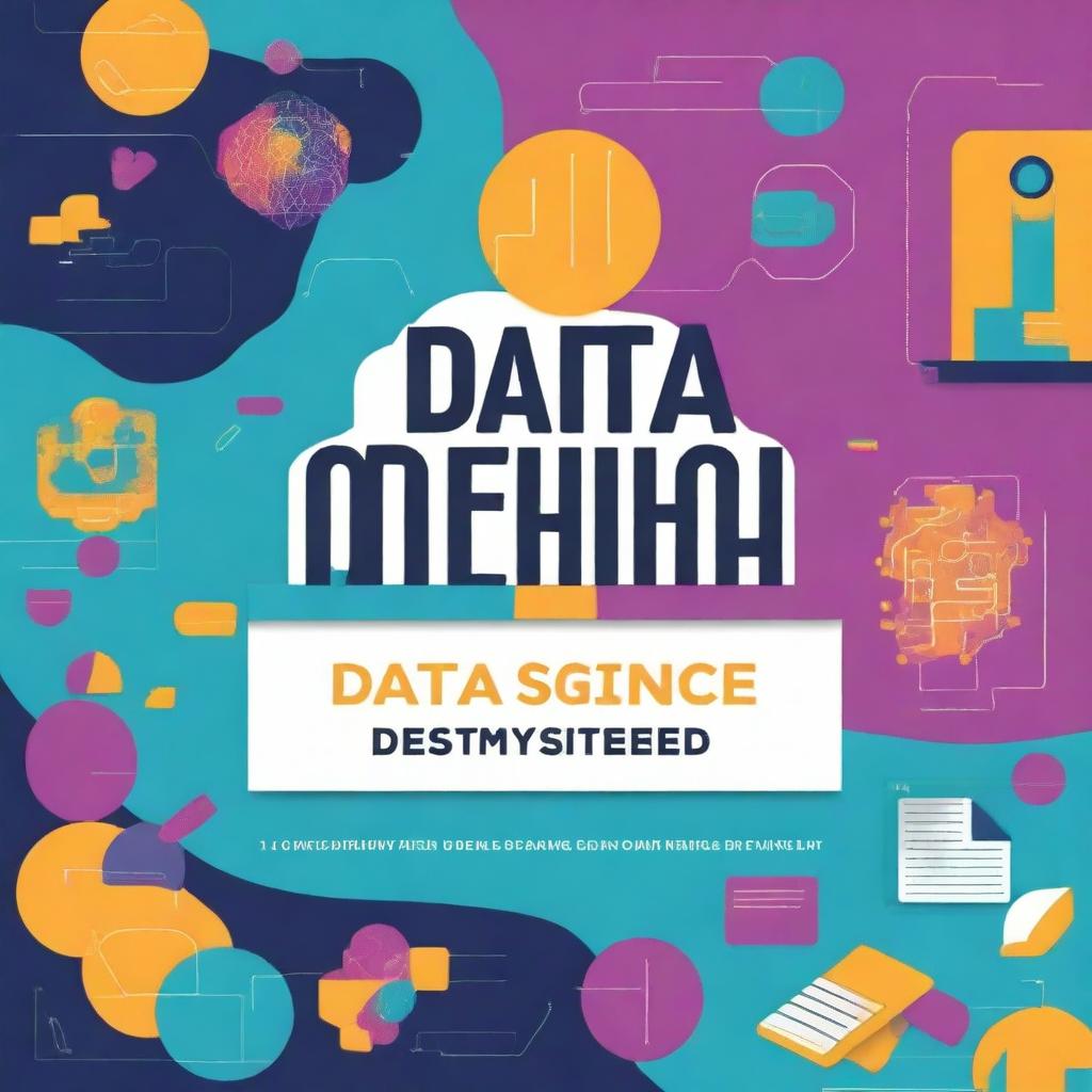 Create an image for a book cover titled 'Data Science Demystified: A Comprehensive Guide to Understanding, Applying, and Mastering Data Science'