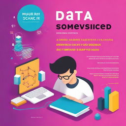 Create an image for a book cover titled 'Data Science Demystified: A Comprehensive Guide to Understanding, Applying, and Mastering Data Science'