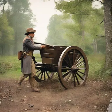 During the American Revolutionary War, a loader played a crucial role in reloading muskets for the soldiers on the battlefield.