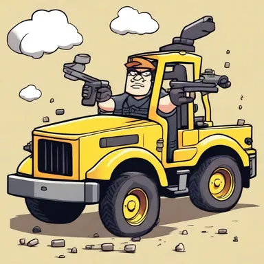 In the animated series, the loader comically fumbled while loading guns for the clumsy hunter, causing chaotic and humorous situations.
