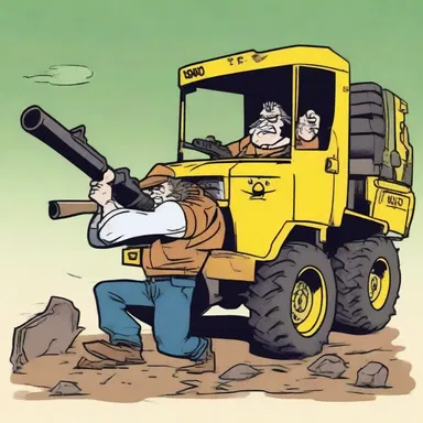 In the animated series, the loader comically fumbled while loading guns for the clumsy hunter, causing chaotic and humorous situations.