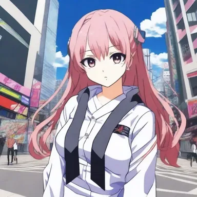 The anime character possesses dichromia, making the audience perceive their world in a unique and visually striking way.
