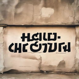 An image of a wall with the words 'Hla embuh ora weruh' written on it