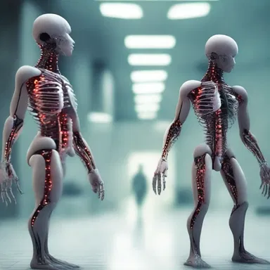 In the dystopian future, scientists discovered a powerful denaturant that could alter the genetic code of humans, transforming them into superhumans.