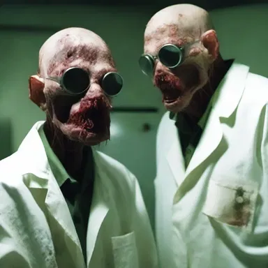 The deranged scientist used an experimental denaturant to mutate innocent victims into horrifying creatures that haunted the abandoned laboratory.