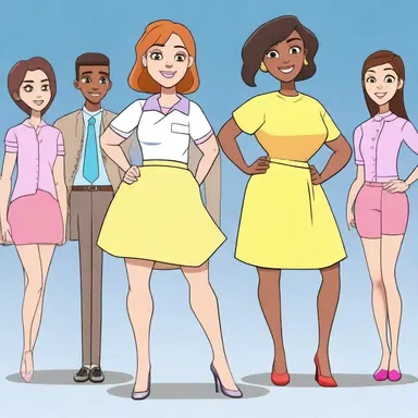 In the animated TV show, the epicene person uses their unique appearance to challenge gender stereotypes.
