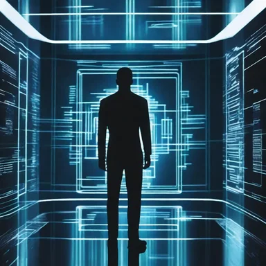 In the science fiction movie, the characters communicated through holographic screens.