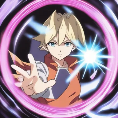 In the anime, the protagonist uses a magical screen to hide his true identity from his enemies.