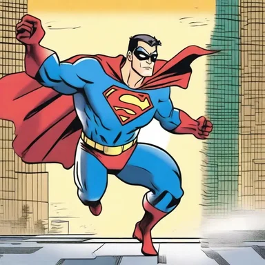 The superhero burst through the screen, thrilling readers with his daring adventures.