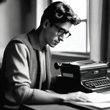 The protagonist in the novel was an aspiring writer who spent countless hours staring at the screen of his typewriter, pouring his heart and soul into his literary masterpiece.