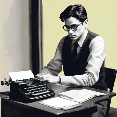 The protagonist in the novel was an aspiring writer who spent countless hours staring at the screen of his typewriter, pouring his heart and soul into his literary masterpiece.