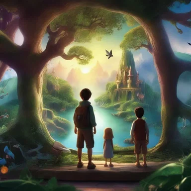 In the magical world of the story, the screen was crafted from enchanted glass, allowing the characters to witness distant lands and mythical creatures.