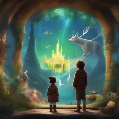 In the magical world of the story, the screen was crafted from enchanted glass, allowing the characters to witness distant lands and mythical creatures.