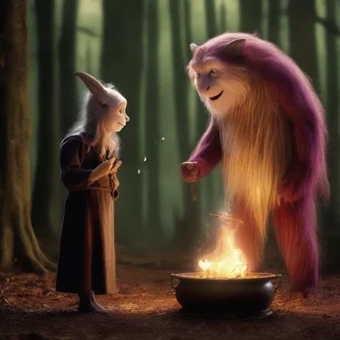 In the magical world of the movie, creatures and spells came to life on the screen.