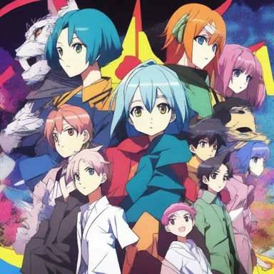 The screen is filled with vibrant colors and intricate animation in this popular anime series.