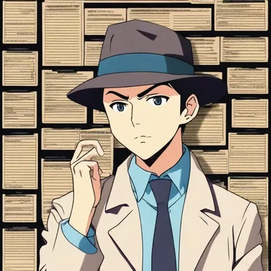 The detective screened the episodes of the anime series to search for clues.