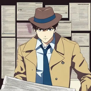 The detective screened the episodes of the anime series to search for clues.