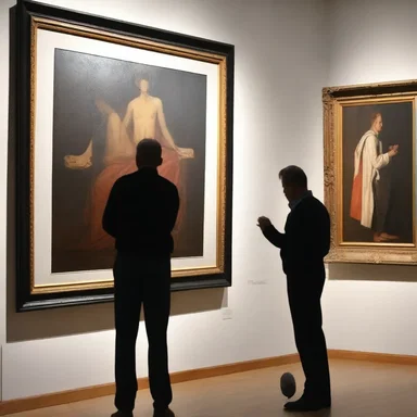 The curator screened the paintings in the gallery to ensure they met the exhibition's quality standards.