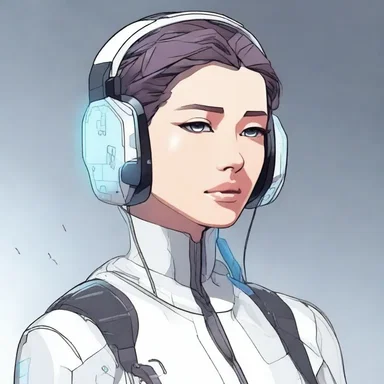 In the futuristic society, the protagonist wears a special device that can screen their thoughts and emotions from others.