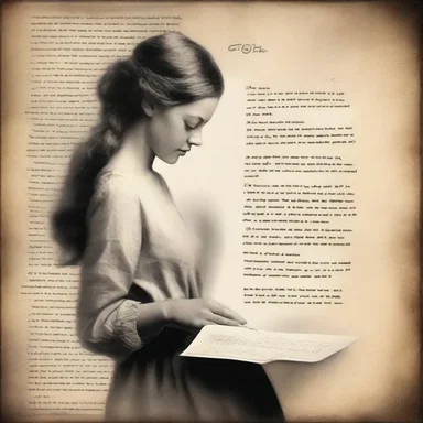 He sent her a poetic love letter, filled with words that served as a screen to hide his true feelings.