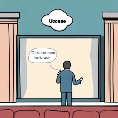 During the comedy show, the comedian shared a humorous screen to separate the punchline from the setup of his joke.