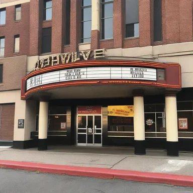 The theater screened the latest blockbuster movie.