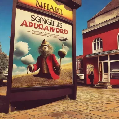 The fantastical adventure film screened at the local cinema.