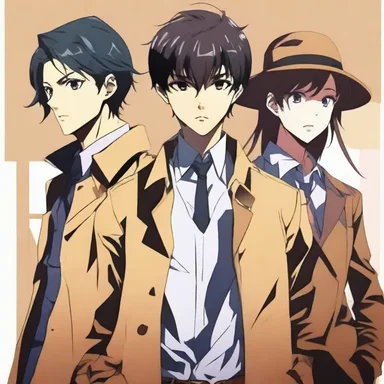 The detective screened the suspects for potential leads in the mysterious anime crime series.