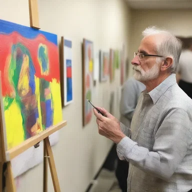 The art professor screened his students' paintings to identify any potential signs of artistic talent.