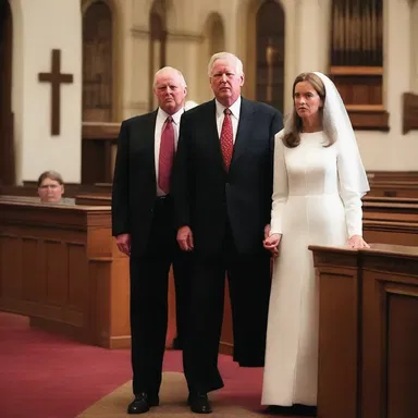 The priggishly conservative couple attended church every Sunday and looked down upon those who didn't.