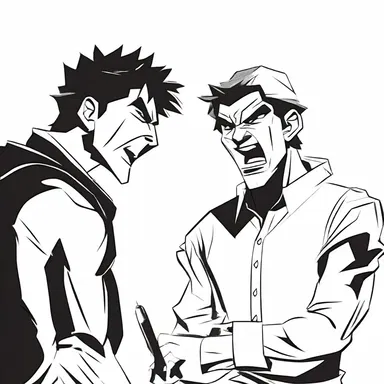 The protagonist remonstrated with the antagonist, expressing his frustration and anger at their actions.