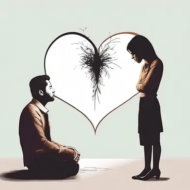 After discovering her partner's betrayal, she remonstrated with him, pouring out her heart and expressing her deep disappointment.