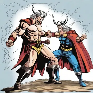 The god of thunder remonstrated with the mischievous trickster, warning him of the consequences of his actions.