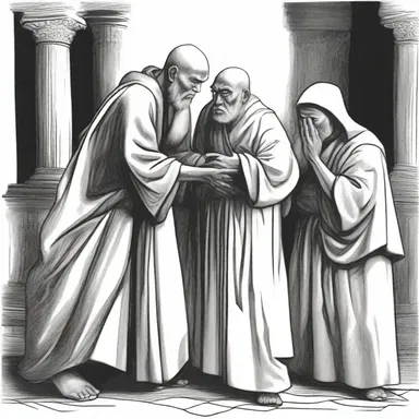The devout monk remonstrated with the corrupt priests, condemning their immoral behavior and urging them to repent for their sins.