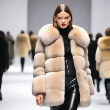 The fashion industry experts remonstrate the use of fur in clothing due to ethical concerns.