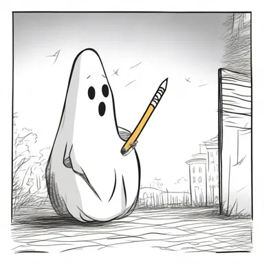 Ascribing the sudden disappearance of a pencil to a mischievous ghost was the punchline of a hilarious joke.