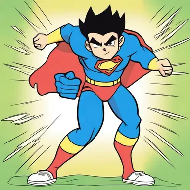 In a popular cartoon, the ascription of superpowers to a regular teenager creates a humorous storyline.