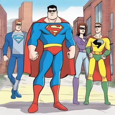 In a popular cartoon, the ascription of superpowers to a regular teenager creates a humorous storyline.