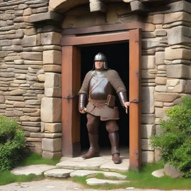 During the medieval times, the porter was responsible for guarding the entrance of the castle to prevent unauthorized entry.