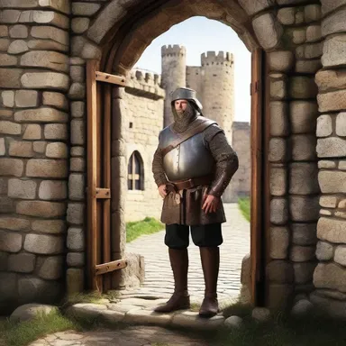During the medieval times, the porter was responsible for guarding the entrance of the castle to prevent unauthorized entry.