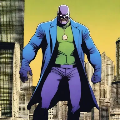 The villain in the comic book had a revolting plan to take over the city.