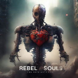 Create the cover of a book titled 'Rebel Souls'