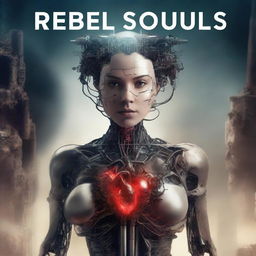 Create the cover of a book titled 'Rebel Souls'