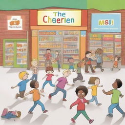 Create an image for a children's book titled 'The Mall Incident'